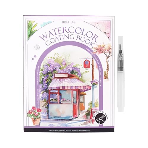 Cuaderno De Ejercicios De Acuarela Para Principiantes - Cuaderno De Bocetos De Acuarela, El Libro Para Colorear De Acuarela Fidget Toy Es Una Innovadora Combinación De Arte Y Relajación Diseñado Para