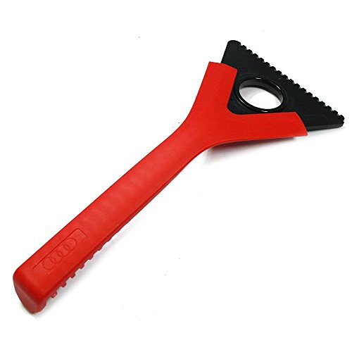 Audi Original Eiskratzer multifunktional Schaberklinge Winter Kratzer Pflege Reinigung 80A096010, Rot