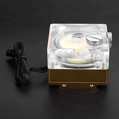 Enfriador de agua de aluminio acrílico Cocoarm DC12V para constructores de PC 6