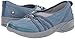 Bzees Women's Niche Slip-On Comfort Ballet Flat ,Washed Denim Fabric,8.5