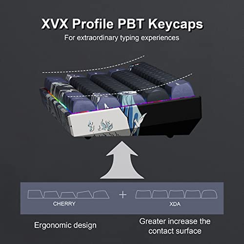 Hitime XIHAO-JP-SHANHUHAI-BROWN Xvx 60% Gaming Keyboard thumb #4