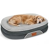 Cama para Cachorros Pet Grande Luxo 90x70cm com Zíper Lavável e Fundo Impermeável Espuma de Ortopédica