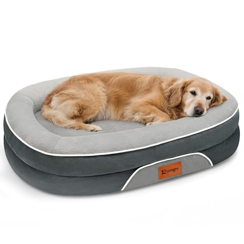 Cama para Cachorros Pet Grande Luxo 90x70cm com Zíper Lavável e Fundo Impermeável Espuma de Ortopédica