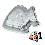 GXHUANG 9.45 inch Aluminum Alloy Fish Cakes Bake Mold Cake Baking Pan (Fish)