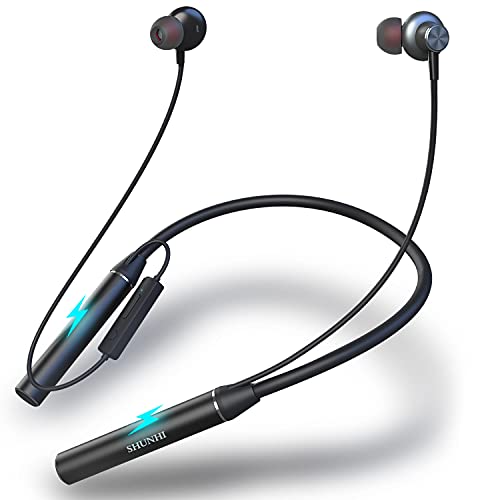 【80時間連続再生】 Bluetooth イヤホン ワイヤレスイヤホン スポーツ仕様 首掛け ブルートゥースイヤホン Hi-Fi CVC8.0ノイズキャンセリング 自動ペアリング 日本語音声ガイド ハンズフリー通話 マグネット搭載 イヤホン 防水 防汗 二台接続可能 Siri対応 iPhone AndroidなどのBluetooth機能搭載の各種デバイスに対応可能（日本語取扱説明書）