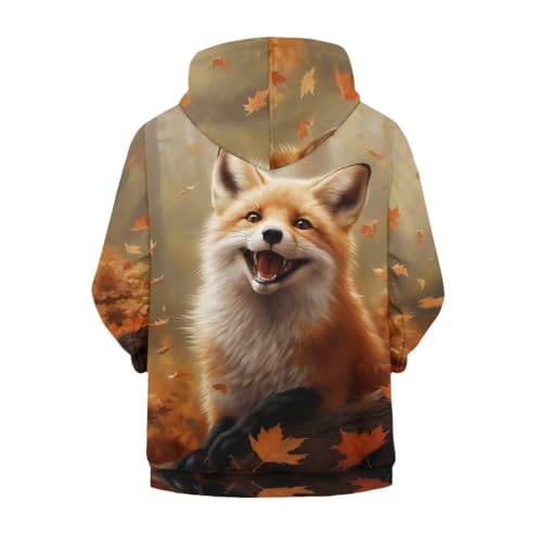 Soft Loose Fit Boys Animal Print Zip Up Hoodies with Pockets Comfort Hooded Jacket2