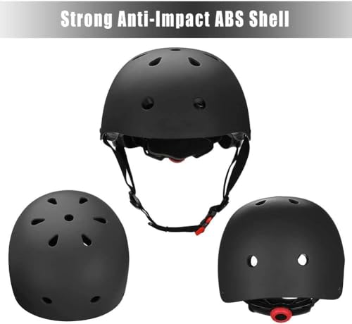 Image of Adjustable Helmet for Ages 3-16 Kids Toddler Boys Girls Youth,Protective Gear with Elbow Knee Wrist Pads for Multi-Sports Skateboarding Bike Riding Scooter Inline skatings Longboard Roller Skate