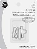 Dritz 91 Bow Tie Set, 1, Nickel