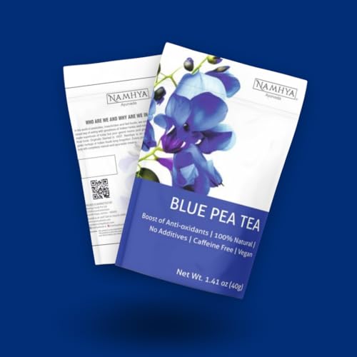 Image of Namhya Blue Tea Butterfly Pea Flower - 25 Tea Bags (25 Cups) |Herbal Tea Weight Loss Belly Fat | Aparajita Flower Tea Bags | Weight Loss Tea for Women