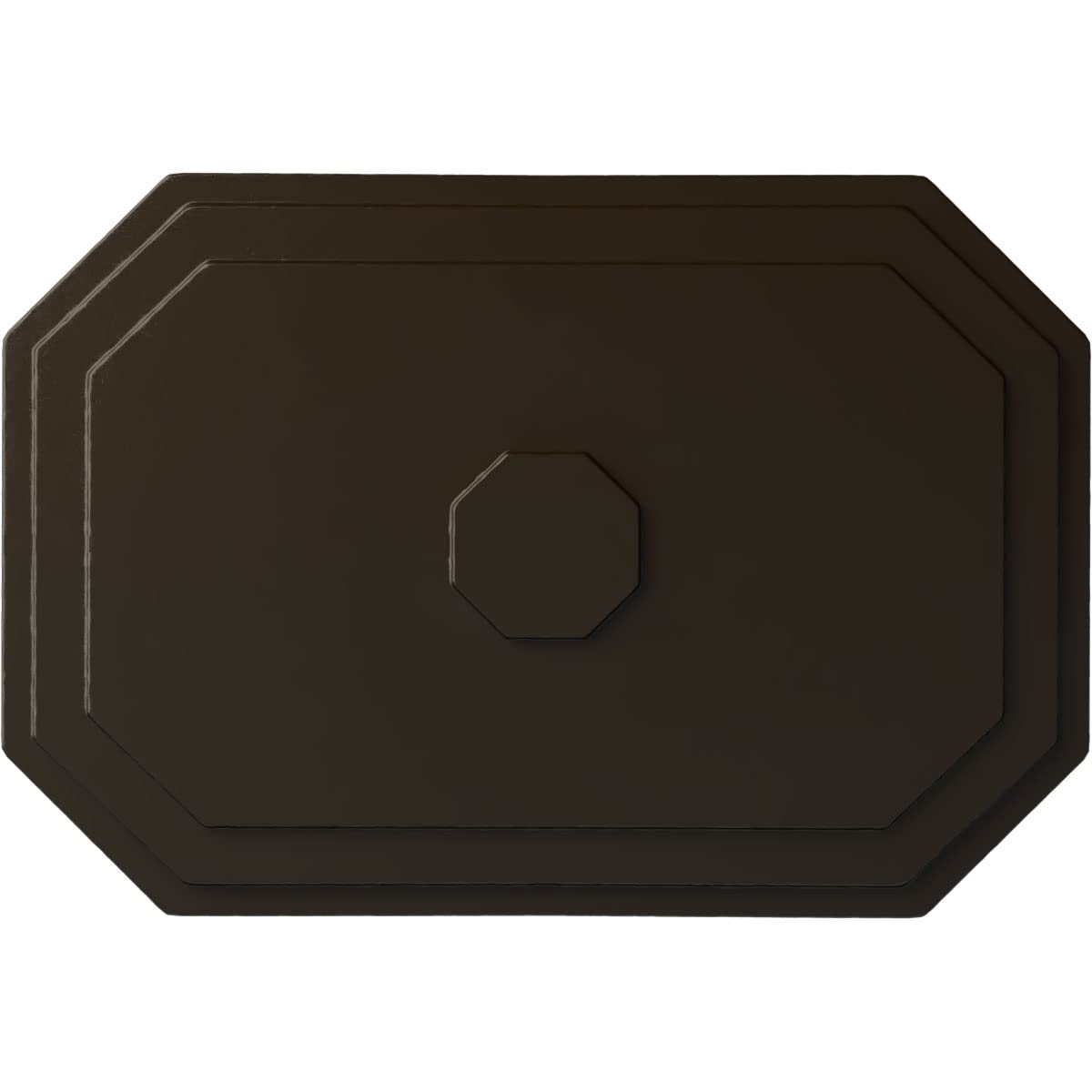 25 1/4"W x 17 1/4"H x 1 3/4"P Felix Ceiling Medallion, Hand-Painted Stone Hearth