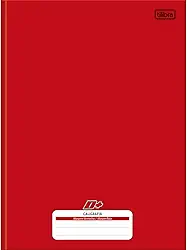 Tilibra - Caderno de Caligrafia Brochura Capa Dura Universitário D+ vermelho 96 Folhas