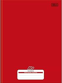 Tilibra - Caderno de Caligrafia Brochura Capa Dura Universitário D+ vermelho 96 Folhas, 200mm x 275mm - 1 unidade