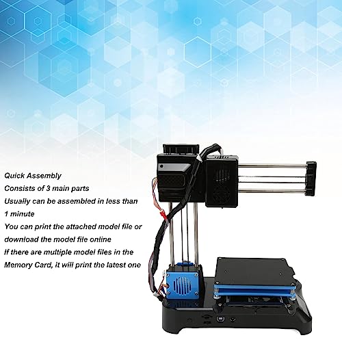 FDM -3D-Drucker für Anfänger und Kinder, Neue Verbesserte Extruder-Technologie, Druckvolumen 10 X 10 X 10 cm, 3D-Druckmaschine für 1,75 Mm PLA TPU (EU-Stecker) – Bild 3
