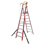 Excel fibreglass podium step ladder (8 Tread)
