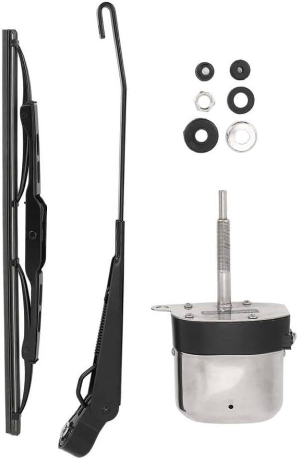 Windshield Wiper Motor Kit 12V 105° Rotating Compatible with Fishing Boat ATV UTV