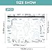 Fisyme Sea Manatee Love Binder Pockets Pencil Pouch for 3 Ring Binder A4 Zipper Document Folders
