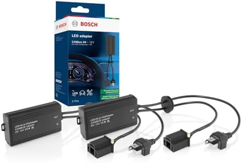 Bosch LED CANbus-Adapter - zur Nachrüstung von H4-LED Powerlight+, 12 V/12 W - Vermeidung von Fehlermeldungen, Flackern sowie Dimmen, 2 Stück
