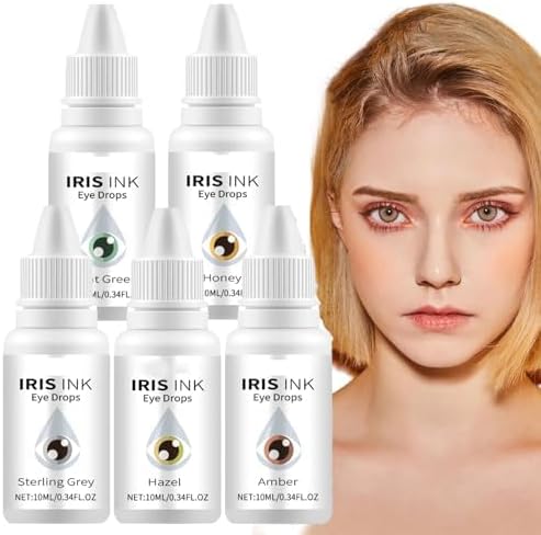 Irisink Color Changing Eye Drops,Fancy Drops Change Your Eye Color, Irisink Pro Eye Drops,Eye Color Changing Drops,Moisturizing Eye Drops,Lighten & Brighten Your Eye Color (Mixed)