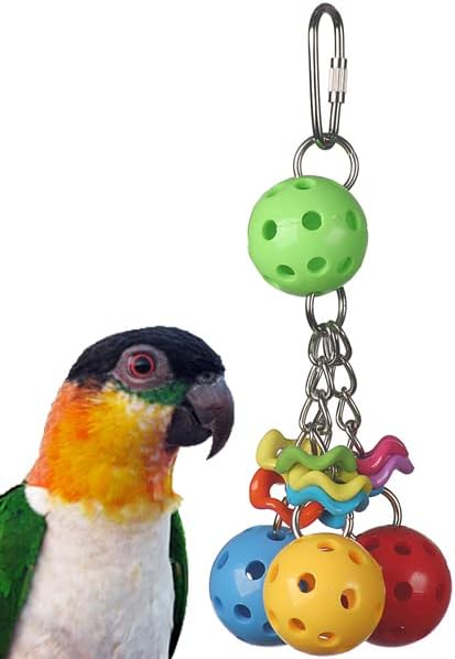 Super Bird Creations SB1093 Jingleberries Bird Toy, Small/Medium Bird Size, 6" x 2.5" x 2.5"