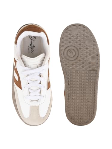 Image of Shoetopia Women's Casual Sneakers || Lace-Up Low-Top Shoes with Cushioned Sole || Trendy Daily Footwear Walking Shoes
