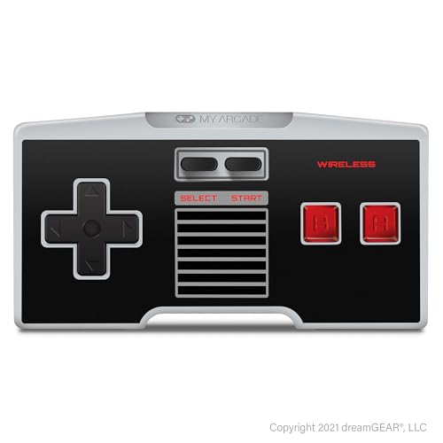 My Arcade GamePad Combo Kit - NES Wireless Controllers + 10 Foot Extension Cable for the NES Classic Edition System