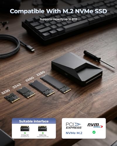 RayCue Caja Externa SSD 10Gbps Magnética 8TB Negra miniatura 5