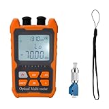 Duogalia Fiber Optic Tester Portable Fiber Light Power Meter FC/SC/ST Universal Interface -70~+6dBm Built-in 2mW Visual Fault Locator (OPM&VFL) with 1pc FC to LC Adapter