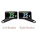 Motorcycle Meter Stand Mirror Hole (M10 Bolt) Digital Meter Mounting Bracket Cylinder Head Temperature Gauge Bracket (Black, Left Holder)