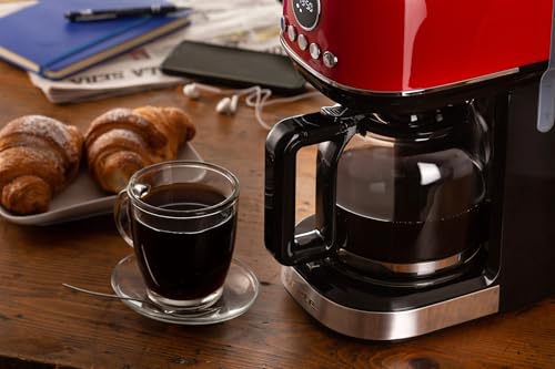 Ariete 1396 Cafetière à filtre moderne Café américain Capacité jusqu'à 15 tasses Base chauffante Écran LCD Filtres amovibles - vue 8