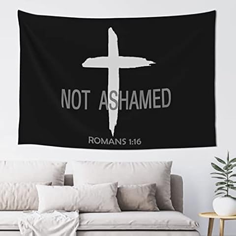 DARLEKS Religious Christian Faith Jesus Wall Tapestry, Decoration Party Banner Living Room Bedroom Background Home Wall Decoration Tapestry, 60x40 Inches Cover