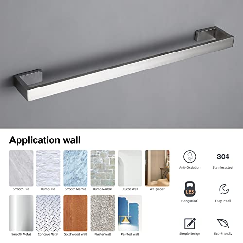 Bagnolux Bathroom Accessories Sets Complete Heavy Duty 4-Piece Towel Holders, Brushed Nickel #TOP2