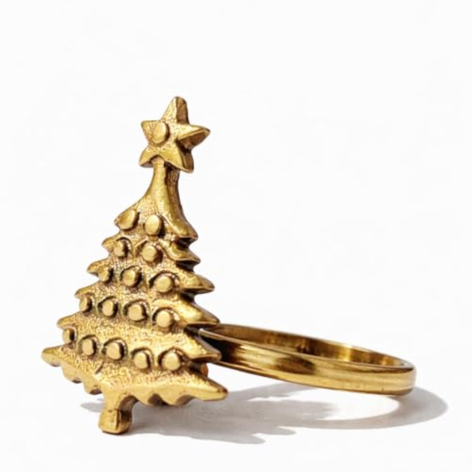 Brass Napkin Rings Set of 2, Elegant Table Setting Decor