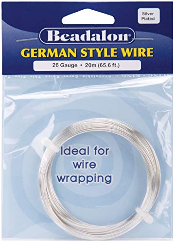 German Style Wire-Silver Round - 26 Gauge, 65.5