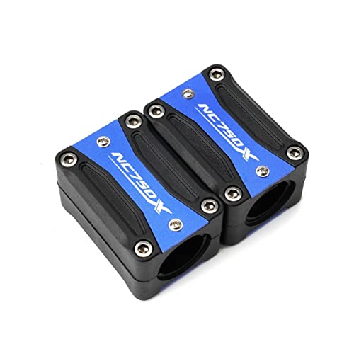 Pare-chocs NC750X moto : bloc de garde moteur bleu 2016 2017 2020 avec logo de rechange