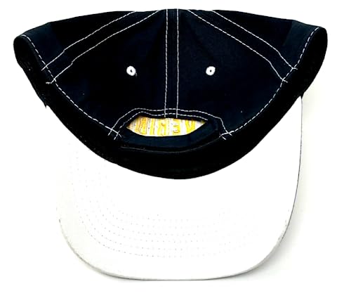 Gorra azul con visera curva ajustable miniatura 4
