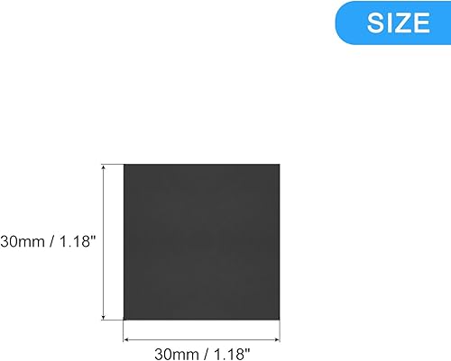 Miniatura 2 de uxcell Adhesivos acrílicos para pared, 100 unidades, autoadhesivas, extraíbles, cuadradas, para el hogar, sala de estar, dormitorio, oficina,