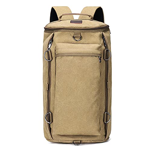 Sac à dos bi-matière toile homme kaki M avec sangles ajustables renforcées