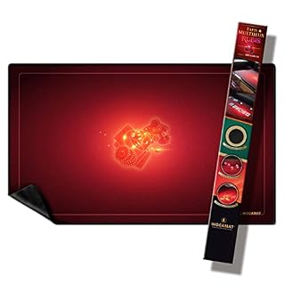 WOGAMAT tapis de jeu néoprène rubis, 60 x 100 cm, 3 mm
