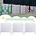 3 pcs Small White Tri-Fold Display Boards, 21 x 14 Inches Corrugated Trifold Poster Boards for School Projects, Science Fairs, Business Presentations and Exhibitions