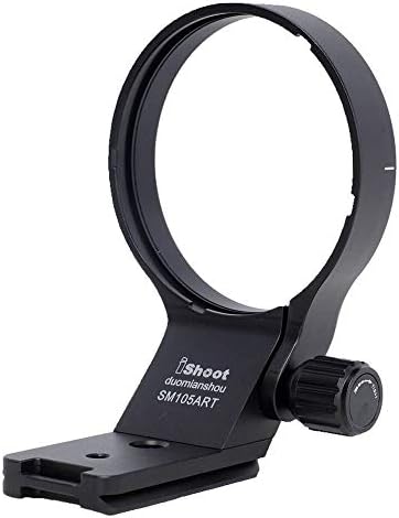 iShoot 82mm Metal Tripod Mount Ring Lens Collar Compatible with Sigma 105mm F1.4 DG HSM Art & Sigma 100-400mm F5-6.3 DG DN OS, Lens Support Holder Bracket Bottom is Arca-Swiss Fit Quick Release Plate