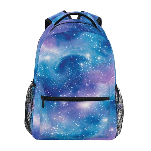 Reiacy Mochila escolar, mochila para laptop de 15.6 pulgadas, mochila escolar azul romano estrellado, mochila escolar ligera e informal para niñas y niños, viajes y negocios