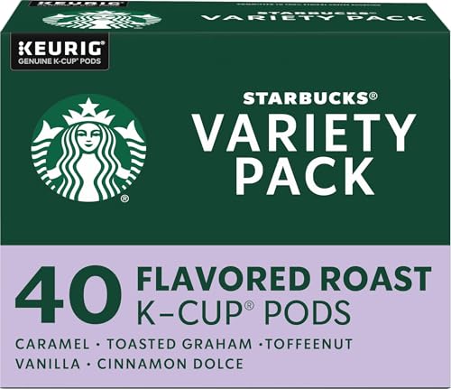Starbucks K-Cup Coffee Pods, Flavored Hot or Iced Coffee, Variety Pack, 40 Keurig Pods - image 1