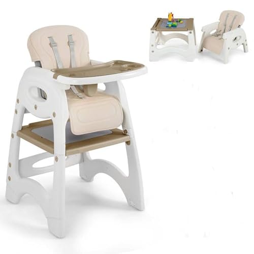 Lifezeal Trona Para Bebé 6 En 1, Trona Convertible Con Bandeja Y Respaldo Ajustables Y Arnés De Seguridad De 5 Puntos, Silla Alta Con Tablero De Doble Cara Para Comer, Jugar, Aprender Beige Lifezeal Trona Para Bebé 6 En 1, Trona Convertible Con Bandeja Y Respaldo Ajustables Y Arnés De Seguridad De 5 Puntos, Silla Alta Con Tablero De Doble Cara Para Comer, Jugar, Aprender Beige