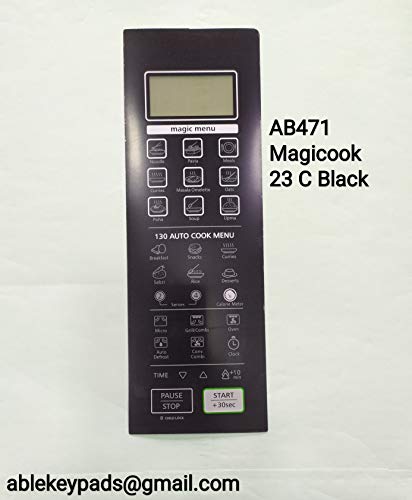 Image of Able Magicook23C Black Microwave Oven Membrane Keypad