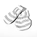Baby Mittens (Gray) - 100% Cotton Mittens, Stop all unwanted scratches-Unique strap that keeps mittens in place and your precious baby safe GUARANTEED!