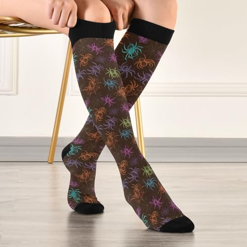 Image of Wusikd Pirate Skulls Compression Socks for Women and Men Circulation Cute Long Socks for Athletic Running 1