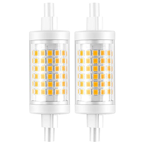 KDP Energy Saver Ampoule LED, Culot G9-8W / 650LM (Equivalent 75W Ampoules halogènes/Incandescente) Bianco Caldo 3000K, 360° angle de faisceau, 220-240V, Lot de 5 (R7S-7W-3K-AC220) (Blanc Froid)