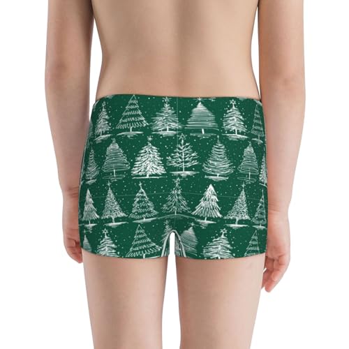 Boys' Cotton Boxer Brief Soft Underwear-Christmas Trees3