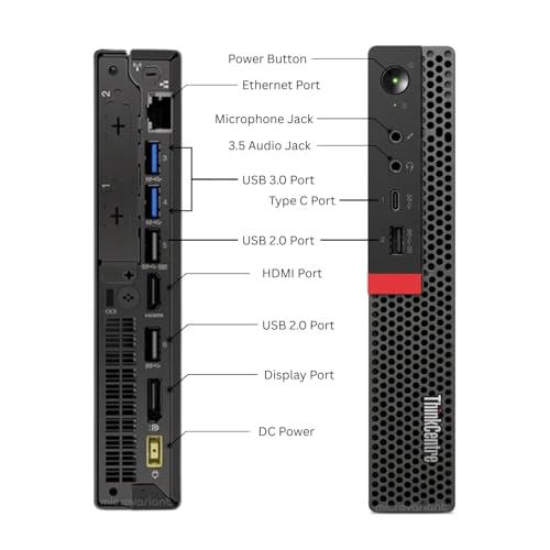 Image of Think Centre Tiny PC | Core i5-9Th Gᥱn, 8GB DDR4 RAM, 256GB SSD, Windows 11 Pro, with BT+WiFi Dongle, HD Graphics, USB 3.0 + Type C, (1 Year Brand Warranty)