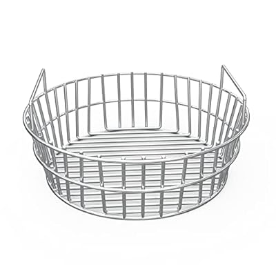 onlyfire Stainless Steel Charcoal Ash Basket for Char-Griller Akorn Kamado Kooker Charcoal Barbecue Grill